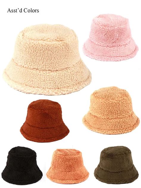 women's fuzzy bucket hat